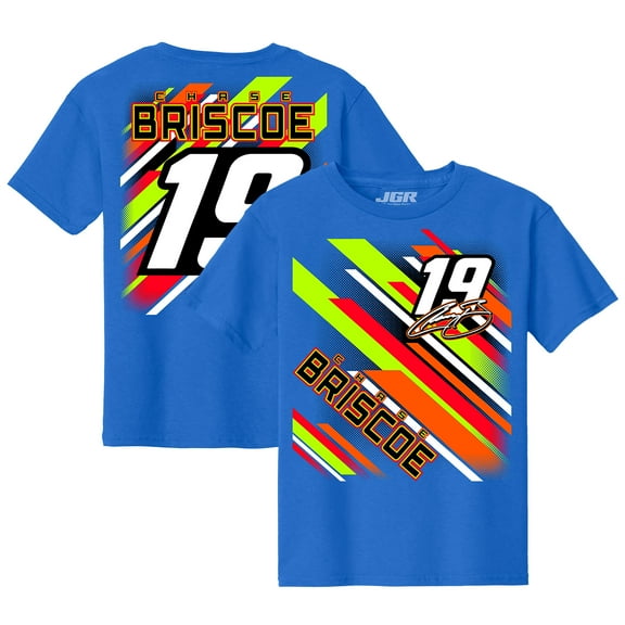 Youth Joe Gibbs Racing Team Collection Blue Chase Briscoe Name & Number T-Shirt