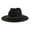 Black, variant on Women’s Straw Panama Hat – Wide Brim Travel Fedora, Beach Sun Hat with Upf 50+ Protection, Summer Roll-up Straw Hat Khaki
