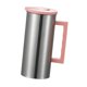 thumbnail image 3 of Jarra de agua de acero inoxidable Jarra para bebidas 1800 ml Jarra para bebidas Ligera Rosa, 3 of 9