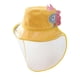 thumbnail image 4 of Gorra de béisbol protectora anti-saliva , cubierta de protección facial, sombrero para exteriores, sombrero de cubierta a prueba de p Amarillo, 4 of 9