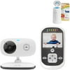 Motorola MBP662CONNECT Digital Video Baby Monitor with Wi-Fi Internet Viewing and Bonus Arm & Hammer Diaper Pail