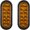 6 inch Oval Amber 12LED, variant on LED trailer lights Kit, 12V Submersible Tail Marker Lights Wiring Lamp Harness for Boat Car Truck RV Utility snowmobile turn signal license plate stop reverse Trailer Accessories Light Kit 2
