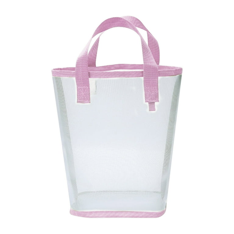 OAVQHLG3B Reusable Grocery Bags Collapsible Shopping Bags Portable Lightweight Clear Makeup Bag Tote Bags for Shopping Travel