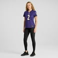 thumbnail image 4 of Women's Nike Nate Wiggins  Purple Baltimore Ravens  Game Jersey, 4 of 7
