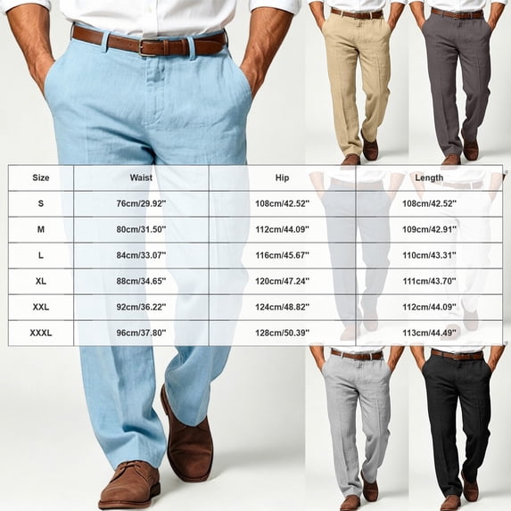 Akiihool Mens Work Pants Summer Men's Basic Stretch Twill Jogger Pants Big and Tall Grey,XXL