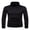 Black, variant on Men Thermal High Collar Turtleneck Slim Fit Pullover Long Sleeve Ribbed Knit Sweater Stretch Basic Shirts Tops