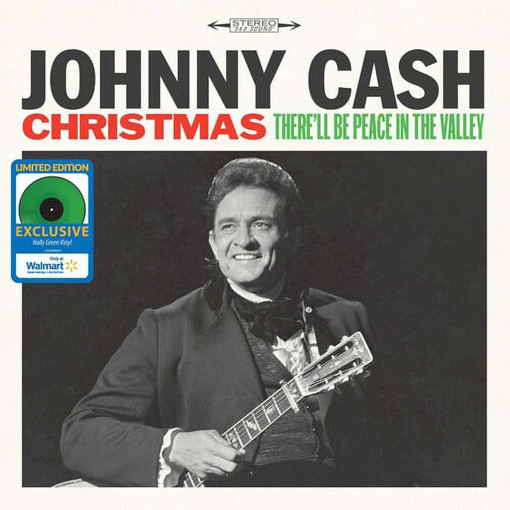 Johnny Cash - Christmas: There'll Be Peace In The Valley (Walmart Exclusive) - Christmas Music - Vinyl [Exclusive] - image 2 of 2