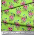 thumbnail image 2 of Soimoi Poly Georgette Fabric Leaves & Floral Print Fabric by Yard 52 Inch Wide, 2 of 3