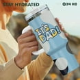thumbnail image 3 of Dad Tumbler with Handle and Straw, 40oz Dad Coffee Tumbler, Best Dad Mug, Blue Dad Cup, Dad Christmas Gifts from Son Daughter Wife, 3 of 6