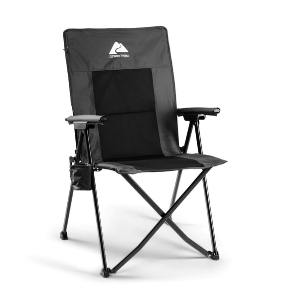 Ozark Trail Hard Arm Chair with Adjustable Armrest, Outdoor Relaxing