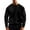 Black, variant on Annhoo Men's Solid Color Sweater Corduroy Long Sleeve Comfy Loose Crew Neck Sweatshirts with Pocket Warm Trendy Pullover