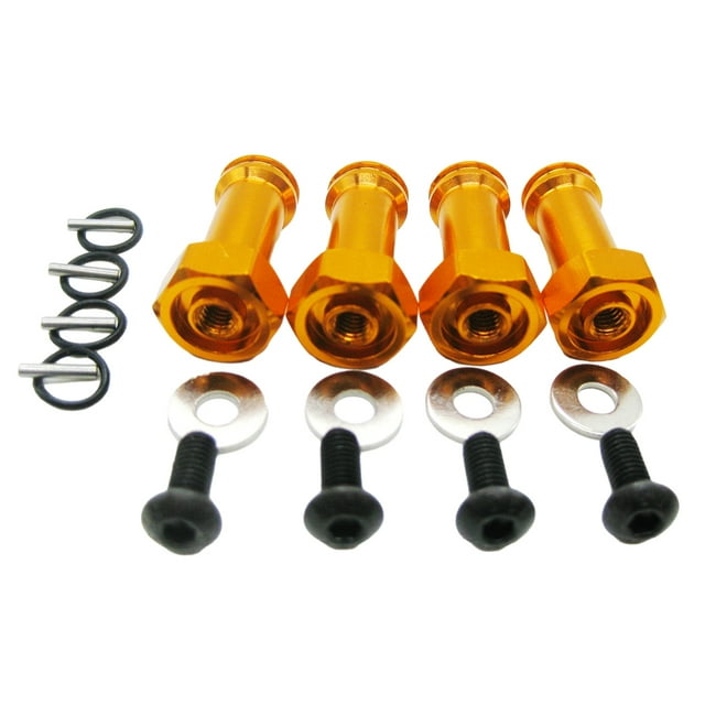 VONKY 12MM DRIVE 24MM EXTENSION ADAPTER RC Car Performance With Exquisite Workmanship 24MM EXTENSION golden 1Set
