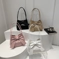 thumbnail image 3 of Stylish Bowknot Decorated Shoulder Bag Casual Handbag Large Capacity Top Handle Bags For Travel And Work, 3 of 20