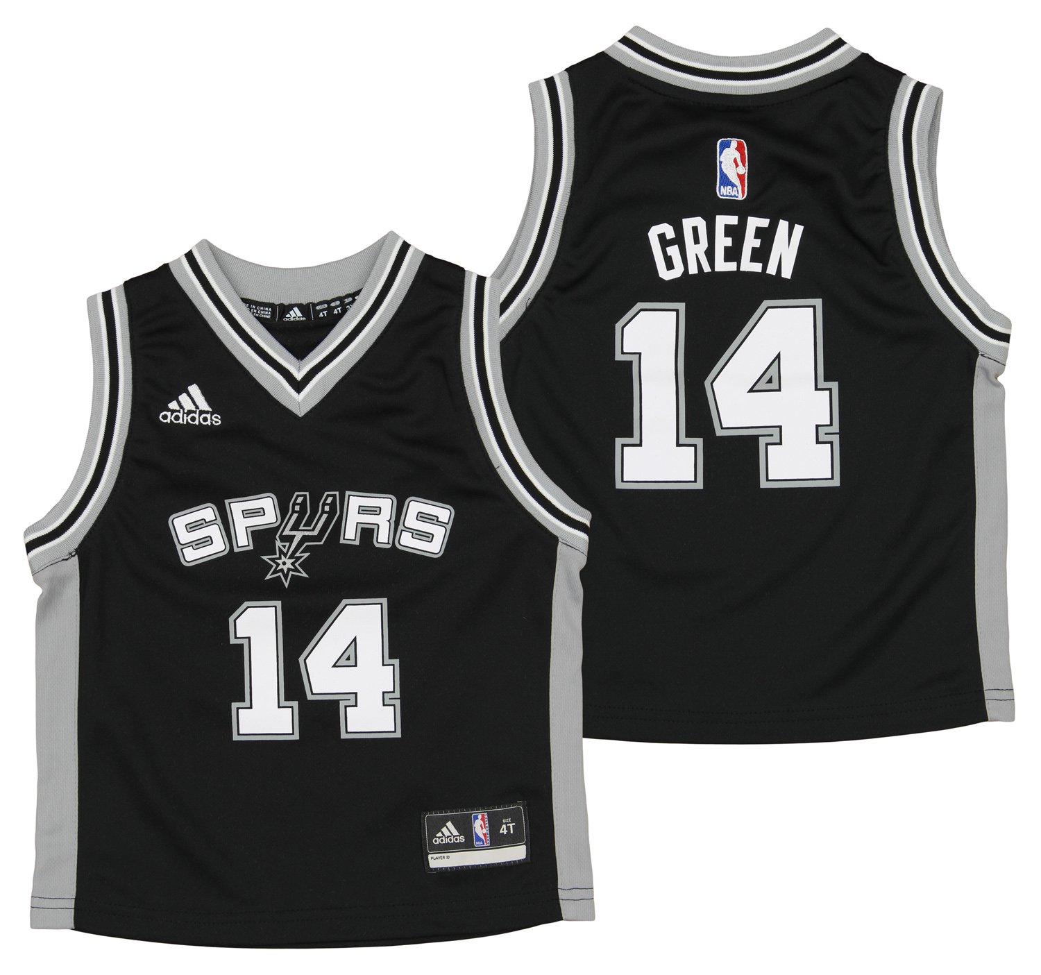 Adidas NBA Toddlers San Antonio Spurs Danny Green 14 Replica Road
