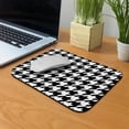 thumbnail image 5 of WIRESTER 9.5x7.88 in Rectangle Mouse Pad with Non-Slip Rubber Base for Computers, Laptop, Office & Home - Black Houndstooth, 5 of 5