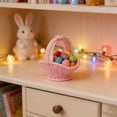thumbnail image 6 of Miniature 5cm Easter Woven Basket An Synthetic Resor For Photography Mini Scene Decor Dollhouse Furniture Miniature Accessories Kitchen Decorations Gift Diy Craft Lover Photography Props,B, 6 of 6