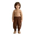 thumbnail image 4 of FYDUU Toddler Boys Sweatpants Elastic Waist Casual Joggers Fall Winter Pants Solid Color Comfort Fit Trousers Back To School Clothes Versatile Pants 12-24 Months, 4 of 5