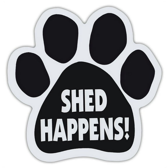 Dog Paw Shaped Magnets: Shed Happens! ( Funny Play On Words) | Dogs, Gifts, Cars