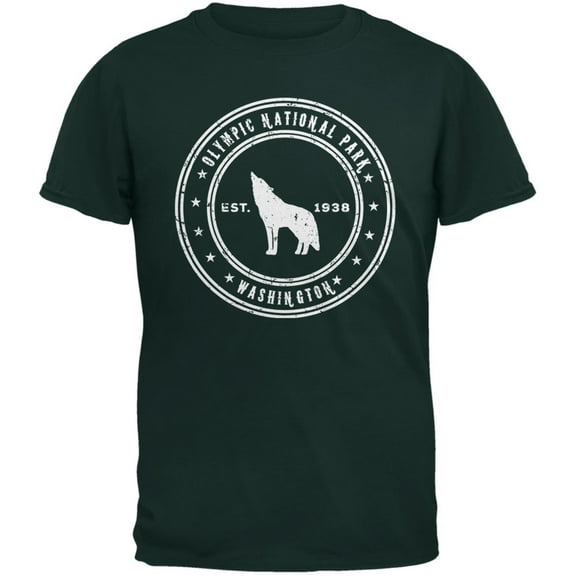 Olympic National Park Forest Green Adult T-Shirt - 2X-Large