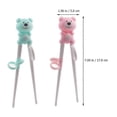 thumbnail image 5 of 2 Pairs Cartoon Kid Eat Training Chopsticks Baby Learning Tableware (pink Blue), 5 of 5