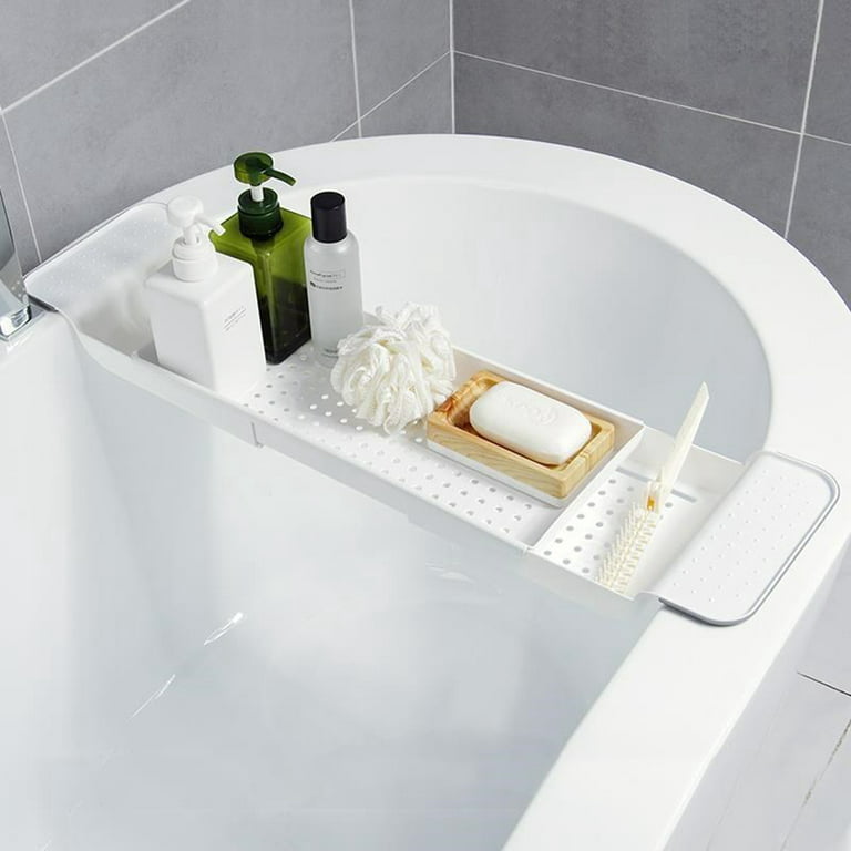 Bathtub Caddy Creative Multipurpose Retractable Bathtub Tray Bathroom  Organizer