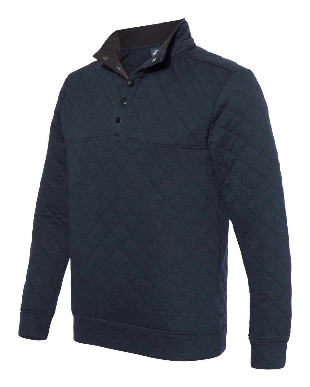 J. America Quilted Snap Pullover Size 