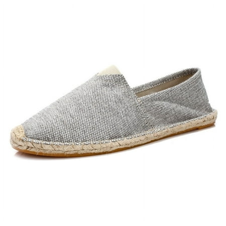 Mens and Womens Espadrilles Breathable Slip On Flats Shoes