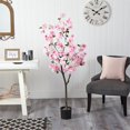 thumbnail image 3 of Nearly Natural 60" Cherry Blossom Artificial Tree in Pink/Black, 3 of 4