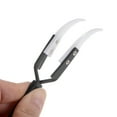 thumbnail image 4 of Unique Bargains 2pcs Precision Reverse Ceramic Tweezer 5.51'x0.35' Curved Head Tip Heat Resistant Non Conductive Black, 4 of 6
