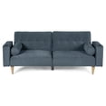 thumbnail image 3 of Sofá Cama Makora Merlak Olivo Velvet 3 Posiciones con Soft Foam Reclinable, 3 of 10