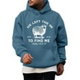 thumbnail image 3 of Tiweut Christian Men Casual Hoodies He Left The 99 To Find Me Sweatshirt Jesus Bible Verse Hoodies For Men Faith God Hooded Pullover,C-Blue,Blue, 3 of 3