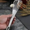 thumbnail image 4 of Barbecue Spatula Fish Spatula Household Kitchen Food Pancake Steak Fish Spatula Stainless Steel Fish Turner Spatula Slotted Turner Thin Edged Design Kitchen Metal Spatula With H, 4 of 8