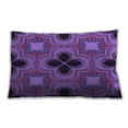 thumbnail image 1 of Ahgly Company Patterned Indoor Rectangular Bright Purple Lumbar Throw Pillow, 13 inch by 19 inch, 1 of 5