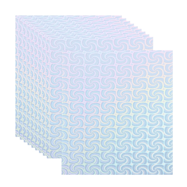 Unique Bargains A4 Holographic Cardstock, 10 Pack Metallic Iridescent Mirror Paper Sticker Foil Board, Style 2