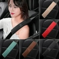 thumbnail image 3 of Suitable For Mercedes-benz Seat Belt Shoulder Cover Suede Glc/glb/gla/amg/c Class Safety Belt Cover (a Pair,red) [XH], 3 of 5