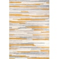 thumbnail image 1 of LaDole Rugs Grey Ivory Textured Modern Abstract Washable Area Rug | Carpet For Living Room, Bedroom, Kitchen, Dining, Home Office Floor Décor | 6x9 ft, 1 of 5