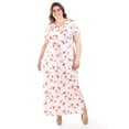 thumbnail image 1 of Maxi vestido estampado flores Roman Fashion /Tallas Extras, 4331 (Naranja) naranja 38, 1 of 5