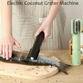 thumbnail image 2 of Electric Coconut Grater Machine, Handheld Coconut Scraper Peeler Shredder, Wireless Automatic Anti-SplashRotating Kitchen Grater(White), 2 of 7