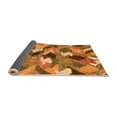 thumbnail image 2 of Ahgly Company Indoor Square Abstract Orange Modern Area Rugs, 6' Square, 2 of 4