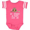 thumbnail image 3 of Inktastic Grammy and Pops Love Me Owl Girls Baby Bodysuit, 3 of 5