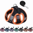 thumbnail image 3 of No Pull Dog Harness, Step in Adjustable Cat Harness with Padded Vest for All Weather and Leash Set with Soft Padded Handle, Easy to Put on Small and Medium Sized Dogs - Black/Orange Trim, L, 3 of 7