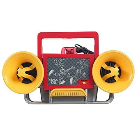 Disney PF500B Boombox CD Player w/ Text Display/ Aux Input With Cable Included/ Siren Light/ Phineas and Ferb- Light and Sound Effect - New