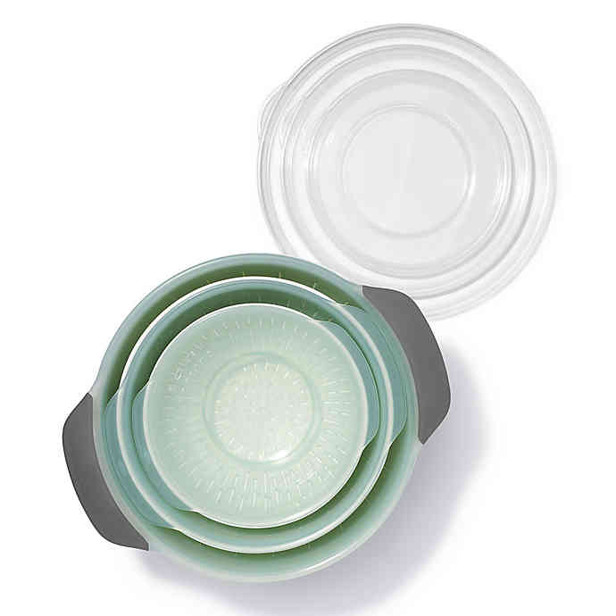 OXO Good Grips 4.7 L Colander in Sea Glass OXO Good Grips 4.7 L Colander in Sea Glass