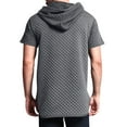 thumbnail image 4 of VKEKIEO Gildan Hoodies For Men Neck Short Sleeve Floral Walking Dark Gray cotton Graphic Hoodies For Men, 4 of 8