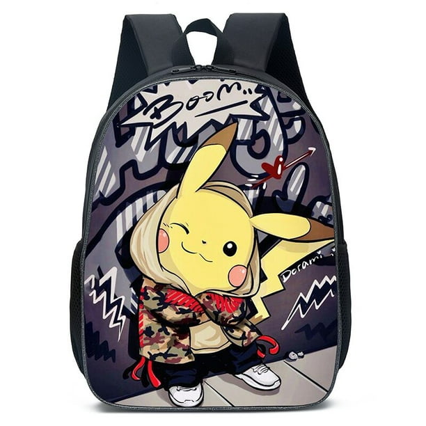 Mochila De Pokemon para ninos juguetes de papeleria de estudio Anime mediano pequena bolsa escolar para estudiantes regalo para el Dia de los ninos bolsas de Pikachu con monstruo de bolsillo