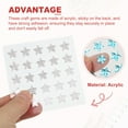 thumbnail image 3 of Uxcell Star Stickers, Self Adhesive Acrylic Star Rhinestones Jewel Sticker Crystal Embellishment Sheet for Crafting Blue, 3 of 6
