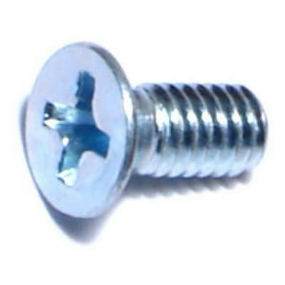 #8-32 x 3/8" Zinc Phillips Flat Head Machine Screws (60 pcs.)