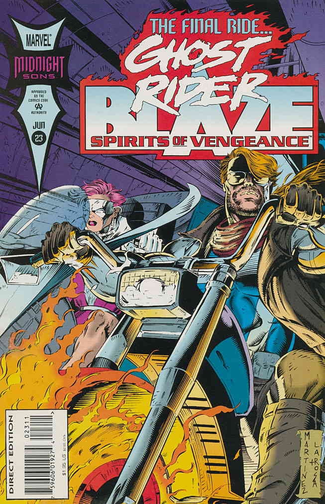 Ghost Rider/Blaze: Spirits of Vengeance #23 VF ; Marvel Comic Book ...