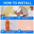 thumbnail image 5 of 2-pack electric toothbrush holders to attach to the wall (white), 5 of 5