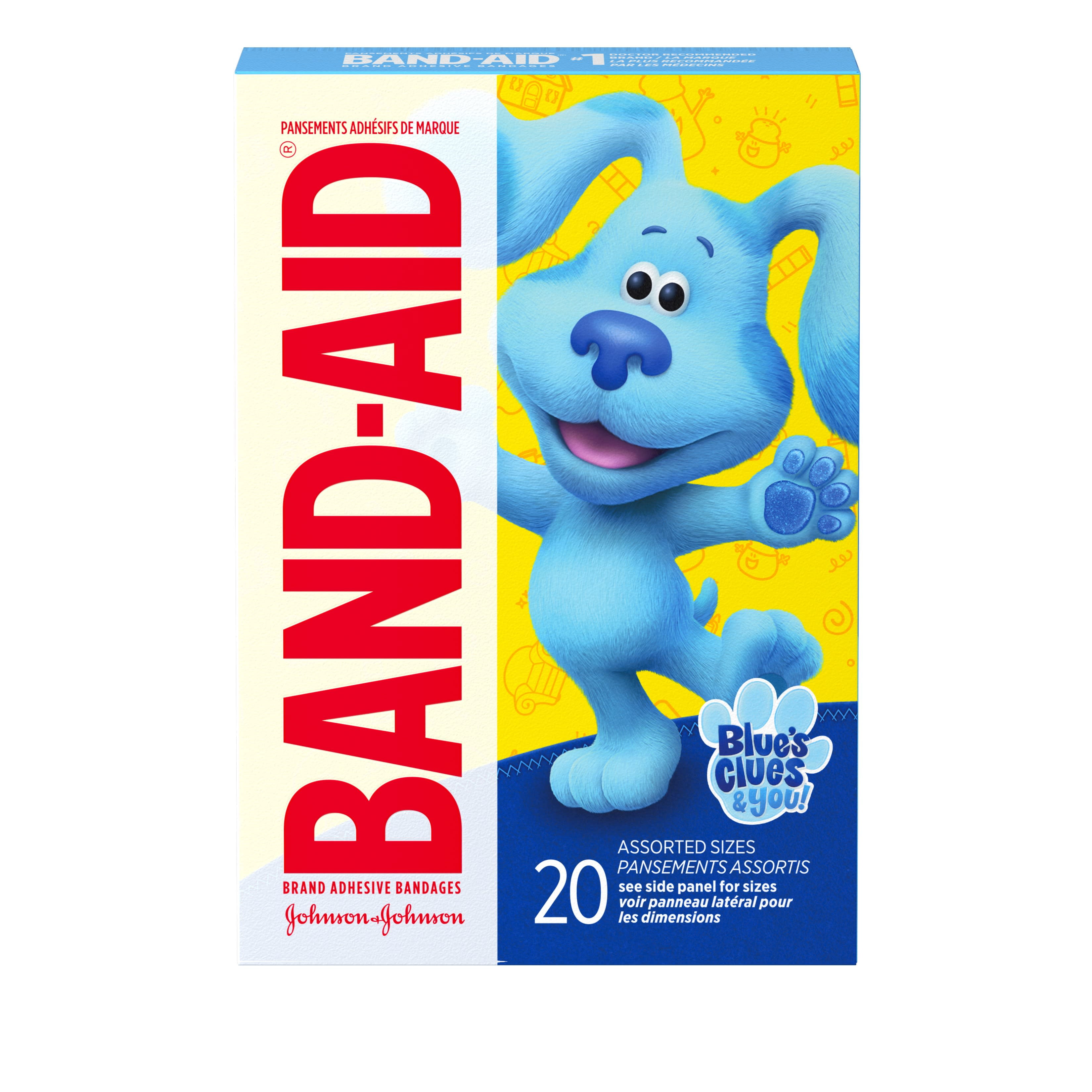 Band-Aid Brand Bandages, Nickelodeon Blue's Clues & You, 20 ct
